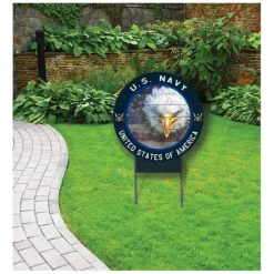 U.S. Navy Eagle Flag 20 x 20 inch Lawn Sign