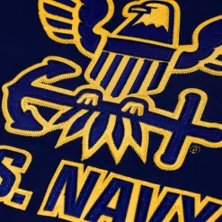U.S. Navy Eagle Logo Applique Navy Blue Unisex Hoodie