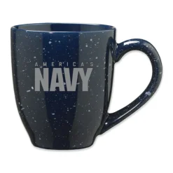 U.S. Navy Etched Bistro Mug - Officially Licensed