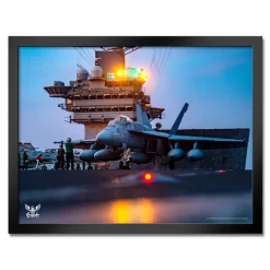 U.S. Navy F-18 Catapult Framed Print