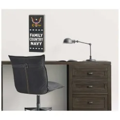 U.S. Navy Family Country Navy 7 x 18 inch Wood Sign- Made In The USA