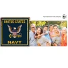 U.S. Navy Faux Rusted Floating Picture Frame