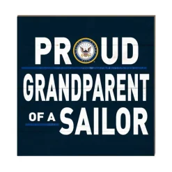 U.S. Navy Grandparent 10 x 10 inch Wood Sign