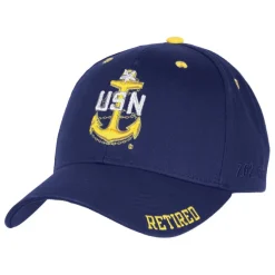 US Navy Hat Retired Senior Chief E-8 Twill - Officially Licensed