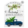 U.S. Navy Home For The Holidays 16 x 22 inch Indoor/Outdoor PVC Sign - Made In The USA
