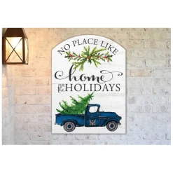 U.S. Navy Home For The Holidays 16 x 22 inch Indoor/Outdoor PVC Sign - Made In The USA