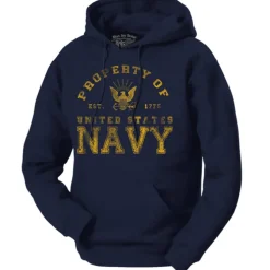 US Navy Hoodie - Navy - Basic Sweatshirt Hoodie - Men's and Lady's U.S. Navy Hoodie