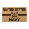 U.S. Navy Logo 18 x 30 inch Coir Doormat - Made In The USA