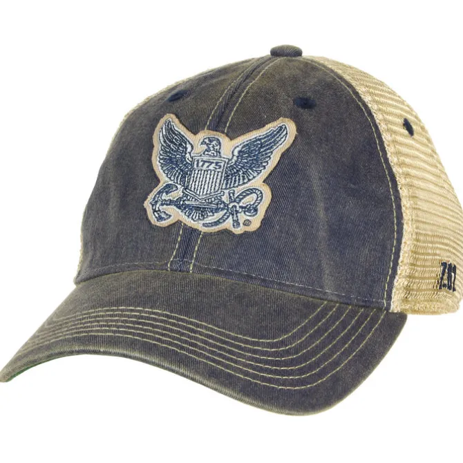 US Navy Logo Vintage Trucker Hat