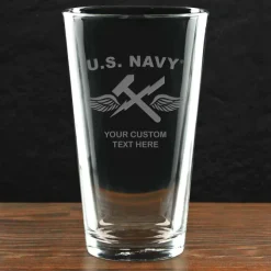 US Navy 'Pick Your Rate' Personalized 16 oz. Pint Glass