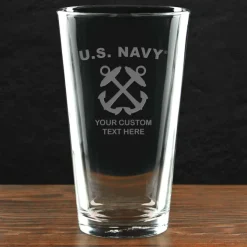 US Navy 'Pick Your Rate' Personalized 16 oz. Pint Glass
