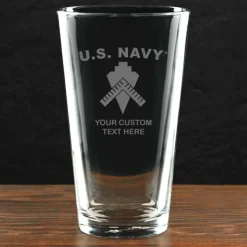 US Navy 'Pick Your Rate' Personalized 16 oz. Pint Glass