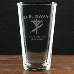 US Navy 'Pick Your Rate' Personalized 16 oz. Pint Glass