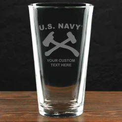 US Navy 'Pick Your Rate' Personalized 16 oz. Pint Glass