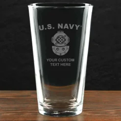 US Navy 'Pick Your Rate' Personalized 16 oz. Pint Glass