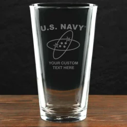 US Navy 'Pick Your Rate' Personalized 16 oz. Pint Glass