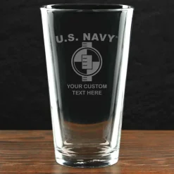 US Navy 'Pick Your Rate' Personalized 16 oz. Pint Glass