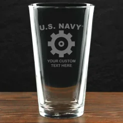 US Navy 'Pick Your Rate' Personalized 16 oz. Pint Glass
