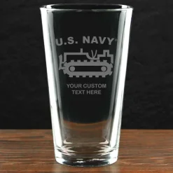 US Navy 'Pick Your Rate' Personalized 16 oz. Pint Glass