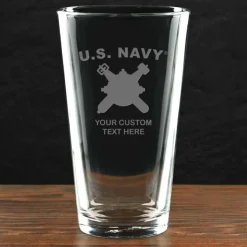 US Navy 'Pick Your Rate' Personalized 16 oz. Pint Glass
