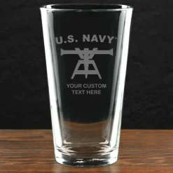 US Navy 'Pick Your Rate' Personalized 16 oz. Pint Glass