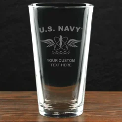 US Navy 'Pick Your Rate' Personalized 16 oz. Pint Glass