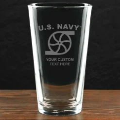 US Navy 'Pick Your Rate' Personalized 16 oz. Pint Glass