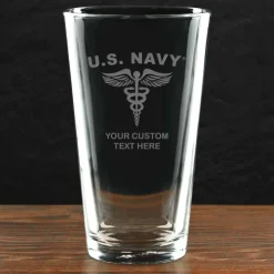 US Navy 'Pick Your Rate' Personalized 16 oz. Pint Glass