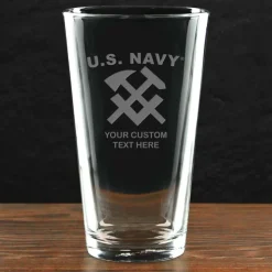 US Navy 'Pick Your Rate' Personalized 16 oz. Pint Glass