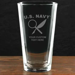 US Navy 'Pick Your Rate' Personalized 16 oz. Pint Glass