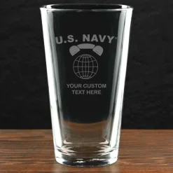 US Navy 'Pick Your Rate' Personalized 16 oz. Pint Glass