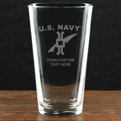 US Navy 'Pick Your Rate' Personalized 16 oz. Pint Glass