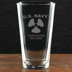 US Navy 'Pick Your Rate' Personalized 16 oz. Pint Glass