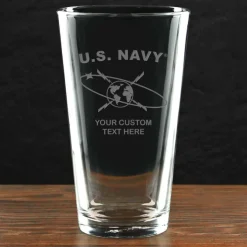 US Navy 'Pick Your Rate' Personalized 16 oz. Pint Glass