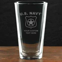 US Navy 'Pick Your Rate' Personalized 16 oz. Pint Glass