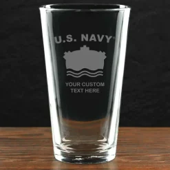 US Navy 'Pick Your Rate' Personalized 16 oz. Pint Glass