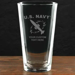 US Navy 'Pick Your Rate' Personalized 16 oz. Pint Glass