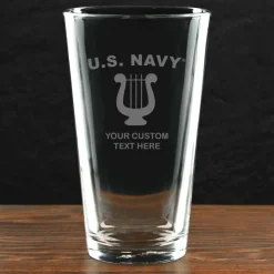 US Navy 'Pick Your Rate' Personalized 16 oz. Pint Glass
