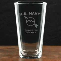US Navy 'Pick Your Rate' Personalized 16 oz. Pint Glass
