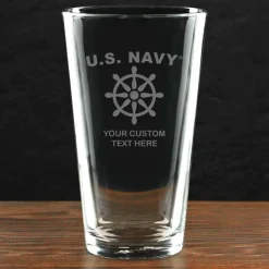 US Navy 'Pick Your Rate' Personalized 16 oz. Pint Glass