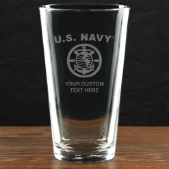 US Navy 'Pick Your Rate' Personalized 16 oz. Pint Glass