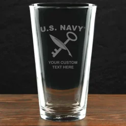 US Navy 'Pick Your Rate' Personalized 16 oz. Pint Glass