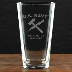 US Navy 'Pick Your Rate' Personalized 16 oz. Pint Glass