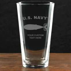 US Navy 'Pick Your Rate' Personalized 16 oz. Pint Glass
