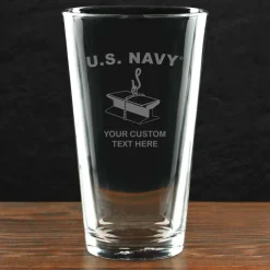 US Navy 'Pick Your Rate' Personalized 16 oz. Pint Glass