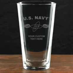US Navy 'Pick Your Rate' Personalized 16 oz. Pint Glass