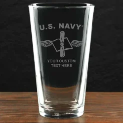 US Navy 'Pick Your Rate' Personalized 16 oz. Pint Glass