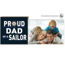 U.S. Navy Proud Dad Floating Picture Frame