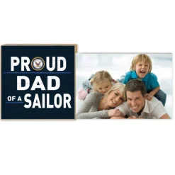 U.S. Navy Proud Dad Floating Picture Frame