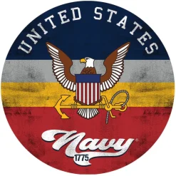 U.S. Navy Retro 20 x 20 inch Wood Sign- Made In The USA